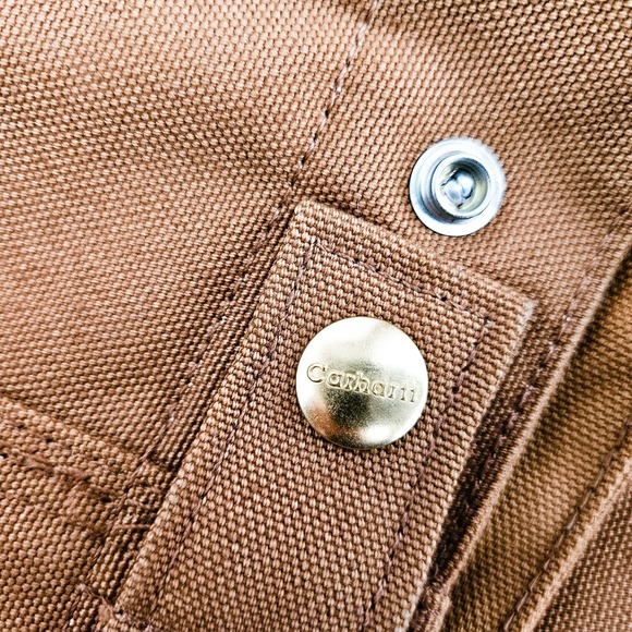 Vtg Carhartt Detroit J01 Canvas Duck Jacket 48 Reg Blanket Lining Brown New NWT - Picture 11 of 12